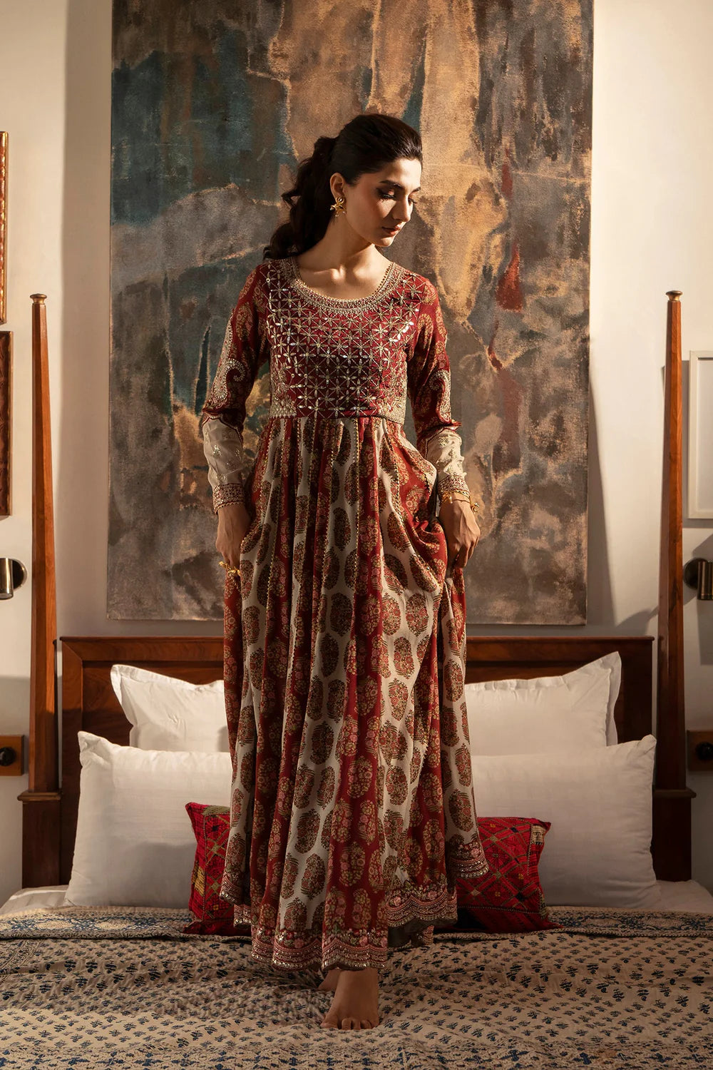 EMBROIDERED DRESS