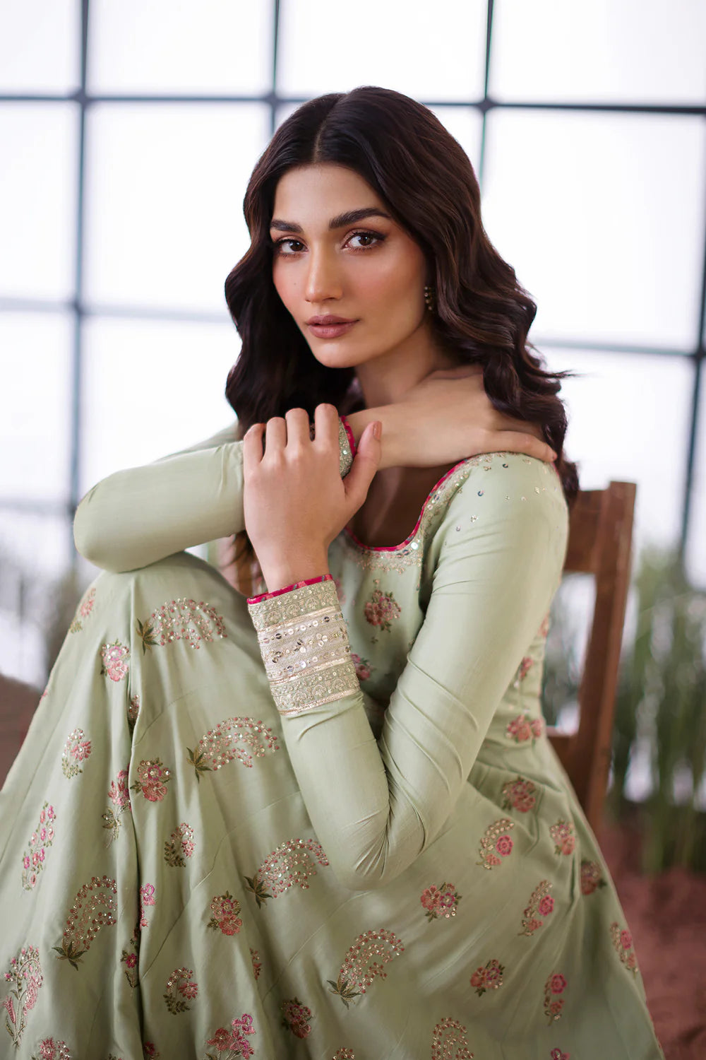 EMBROIDERED PISHWAS